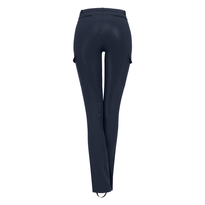 ELT PARIS - Jodhpurs cavalière microfibres fond silicone MICRO CARGO 34 FR FEMME NOIR
