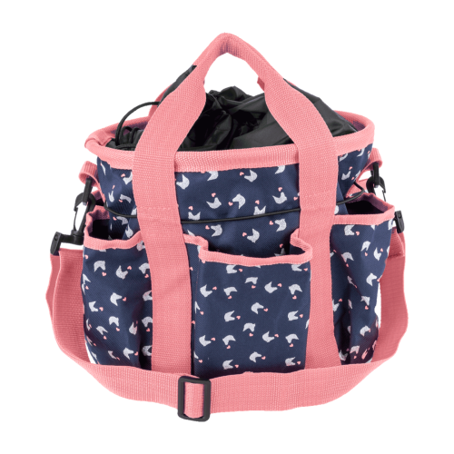 WALDHAUSEN - Sac de Pansage pour Petit Cavalier en Toile Rose LUCKY   