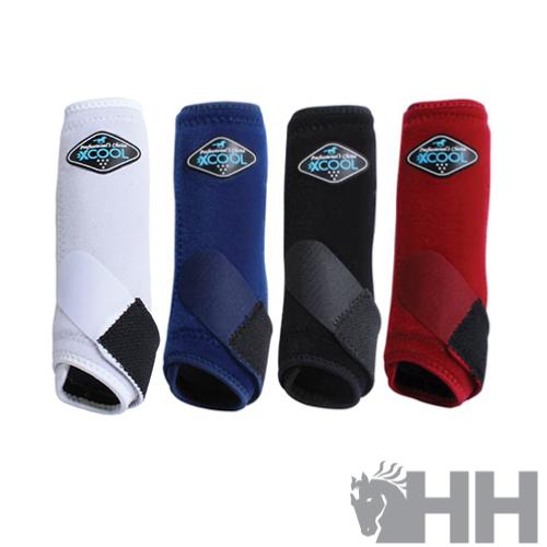 PRO CHOICE - Guêtres SMB 2XCOOL antérieurs et postérieurs refroidissantes ,le set de 4 NOIR S PONEY