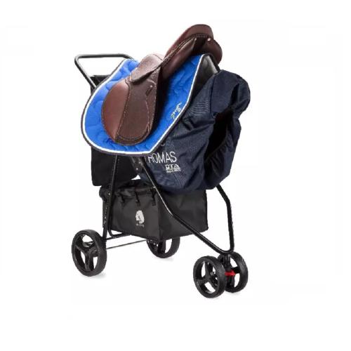 HORSE&TRAVEL - Chariot d'écurie trolley double selle pliant SADDLE SHERPA