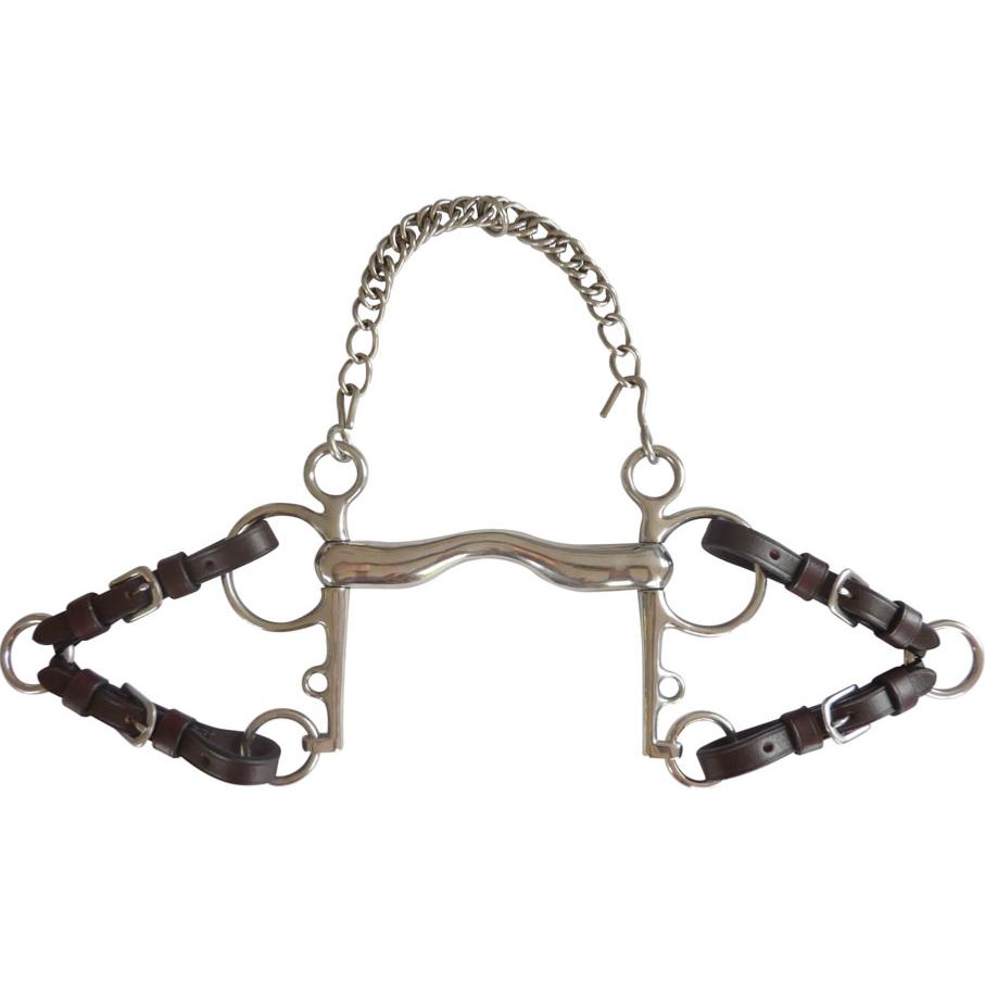 NORTON PRO - Alliances de pelham double réglage à anneaux, NOIR en STOCK