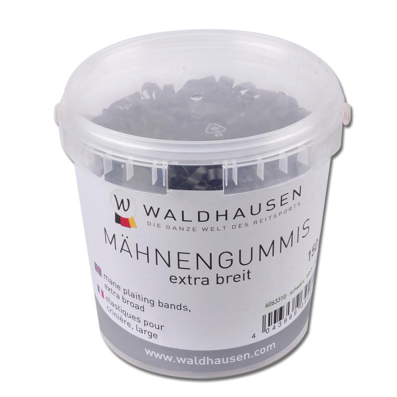 Élastiques à Natter Silicone XL pour Crinière, WALDHAUSEN BLANC