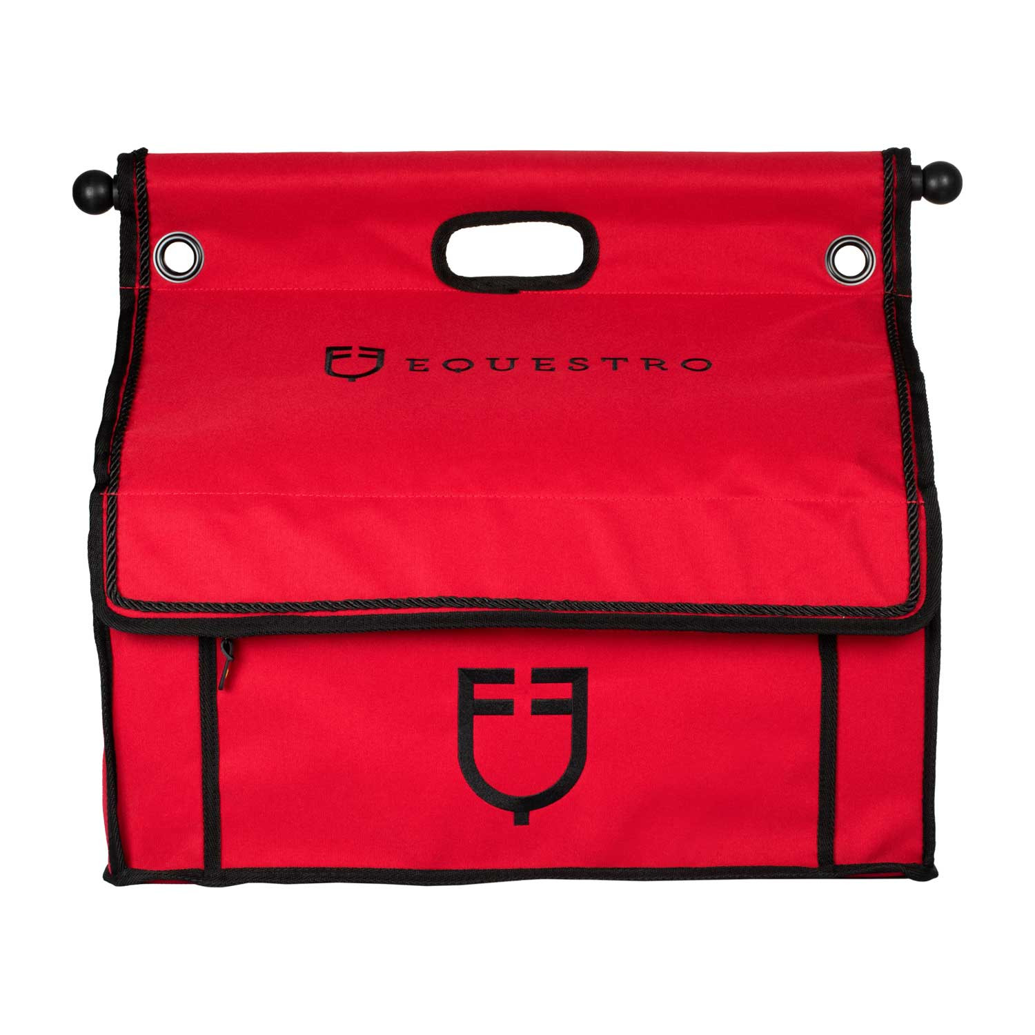EQUESTRO - Sac de pansage grooming avec barre pro en toile solide