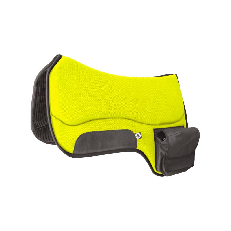TTECH- Tapis de Selle WESTERN Avec Poches en Sympatex Respirant BRUN