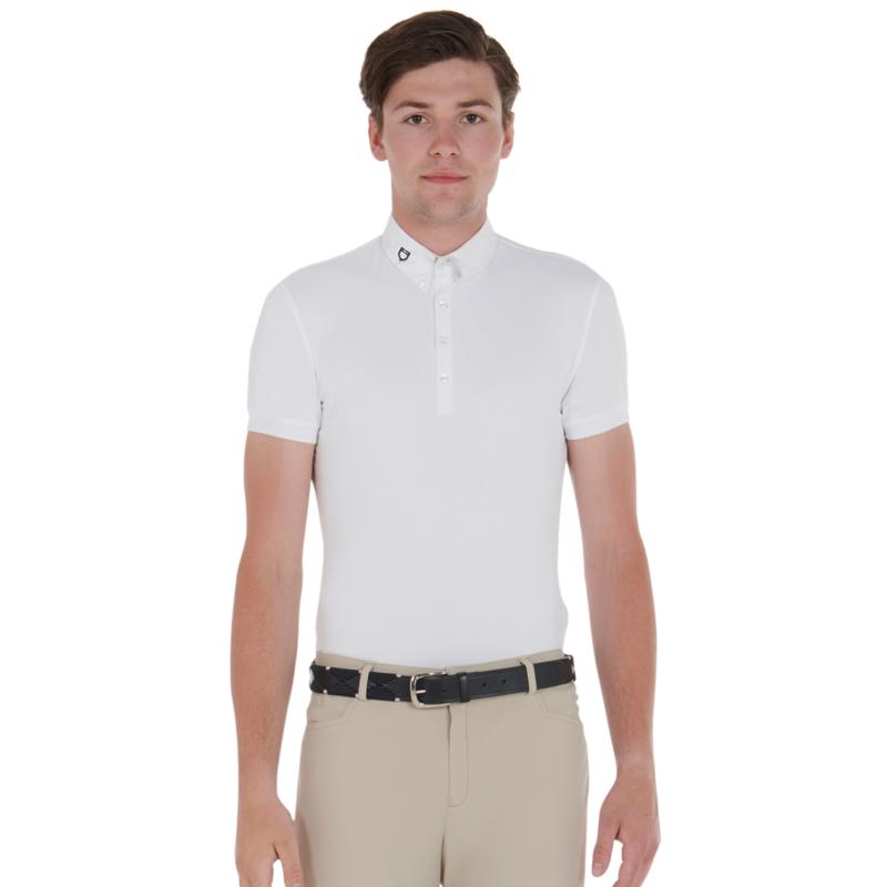 EQUESTRO - Ceinture Equitation en Cuir Italien Motifs Indiens DEEP BLACK 70 CM