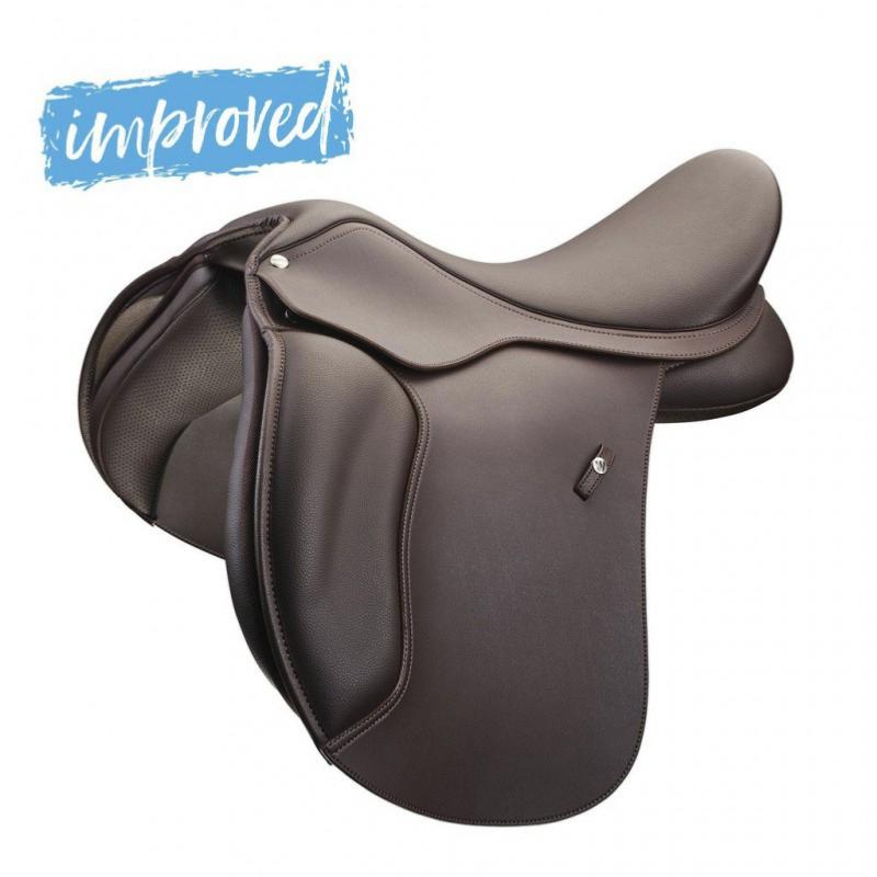 WINTEC 500 - Selle Mixte Hart à Arcade Interchangeable 16.5 POUCES/42 CM NOIR Troussequin ROND