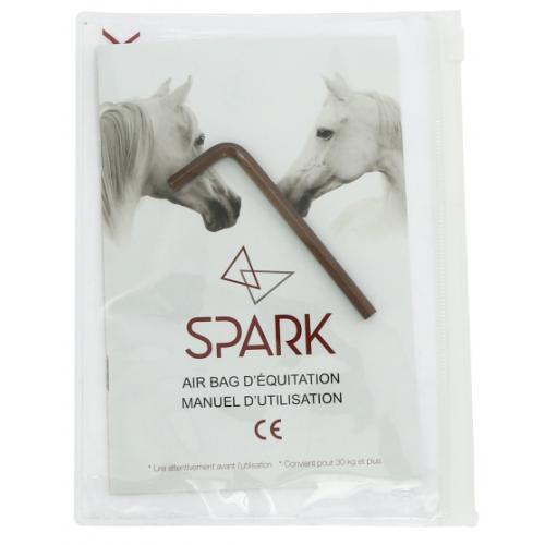 SPARK - Gilet Airbag Cavalier léger et respirant Adulte MANEGE XS NOIR