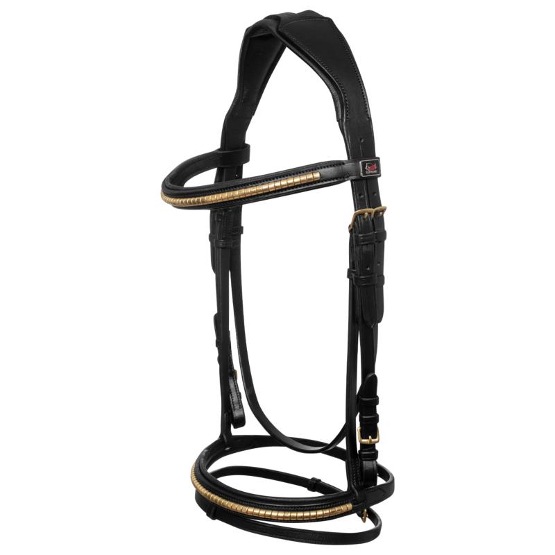 SUPREME - Bridon décoré clincher à muserolle combinée PONEY