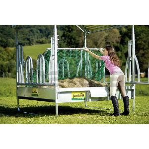 PATURA - Cadre Tubulaire Carré pour Filet de Râtelier à Foin PRO et Compact