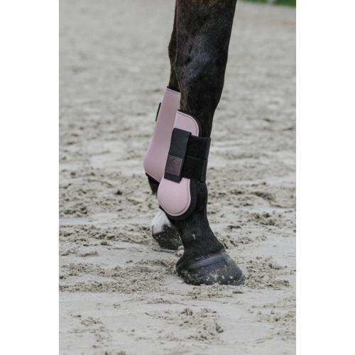 EQUITHEME - Guêtres à Coque et Velcro élastique TARA VERT CANARD S PONEY