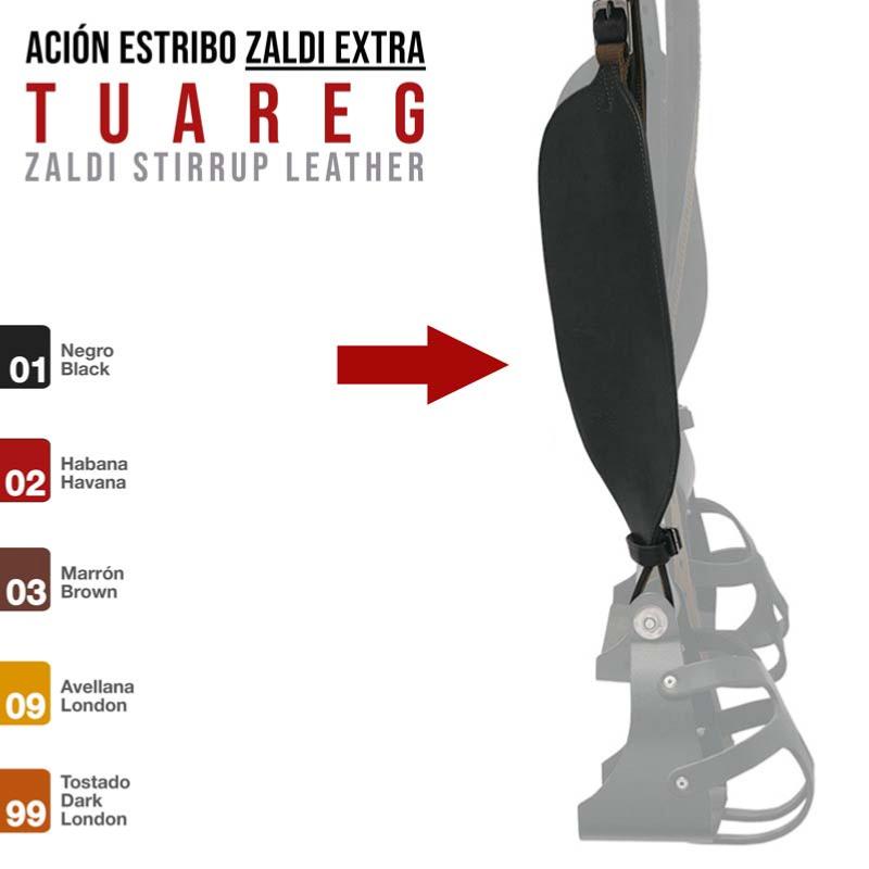 ZALDI - Etrivières d'Endurance larges pour etriers à Cage TUAREG, ZALDI