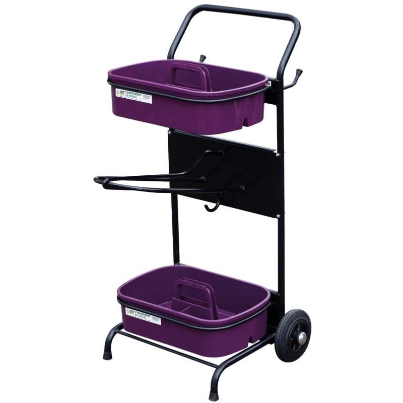 LA GEE - Servante pour le pansage avec avec Bac de Pansage et porte selle CARAMEL