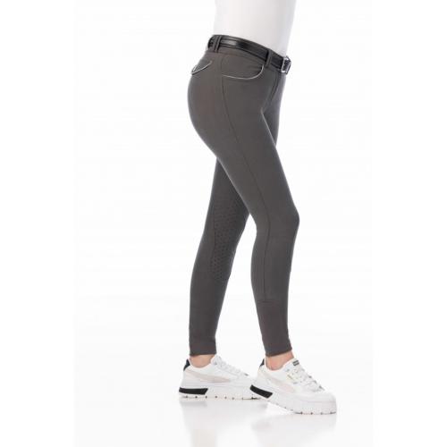 EQUITHÈME - Pantalon Coton et genou Grip avec strass BELINDA