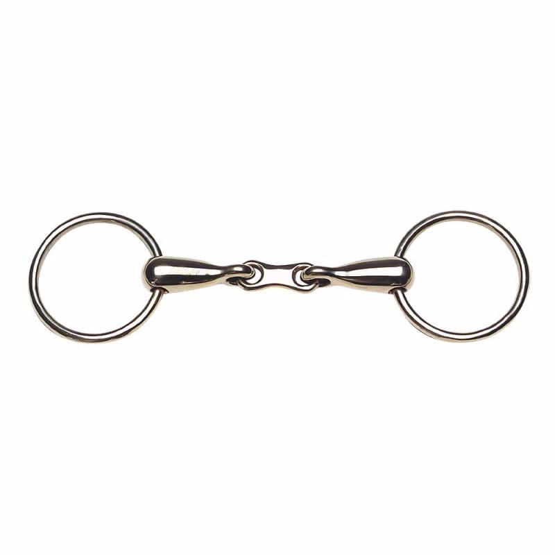 FEELING - Mors BRISTOL 2 Anneaux Double Brisure Maillechort 125 MM