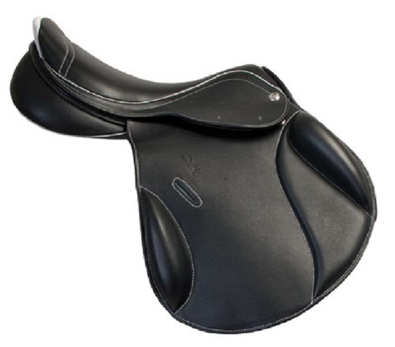 ZALDI - Selle de HORSEBALL sur Mesure Monoquartier en cuir 16.5 POUCES NOIR