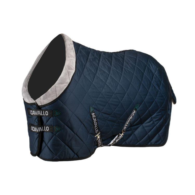 ACAVALLO - Couverture de Box Matelassée 200G avec col polaire