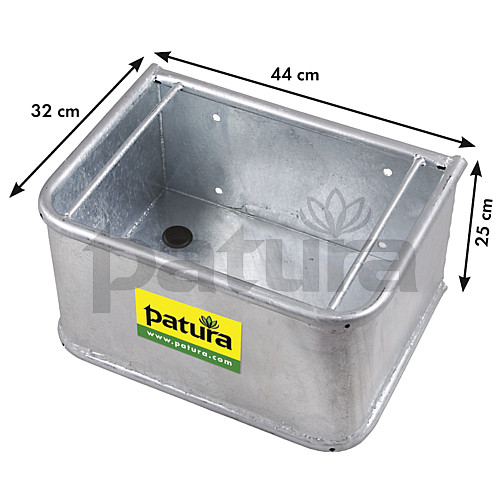 PATURA - Mangeoire de Box Murale Rectangulaire en Acier pour chevaux