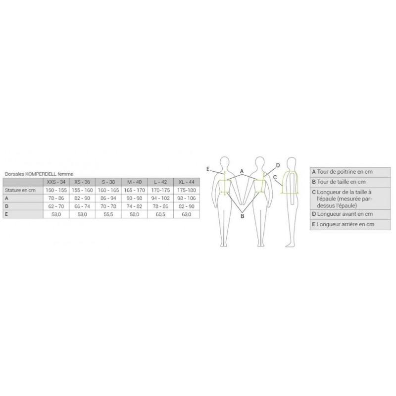 KOMPERDELL - Gilet de protection Femme NIVEAU 2 FLEXFIT 360° FEMME XXS NOIR/GRIS