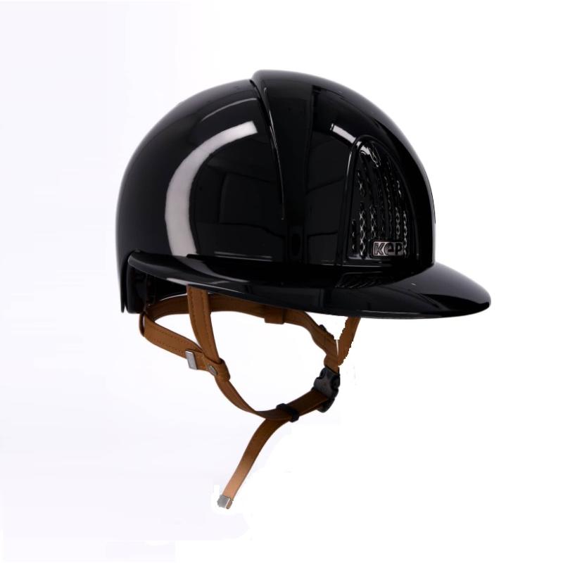 KEP ITALIA - Casque SMART POLISH noir Visière Polo EDITION SPECIALE TAILLE 51 CM coque M
