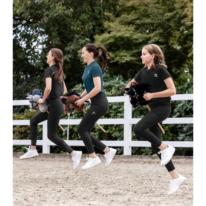 WALDHAUSEN - Hobby Horse avec bride amovible et manche bois Blacky, Toffy et Milky BLANC MILKY