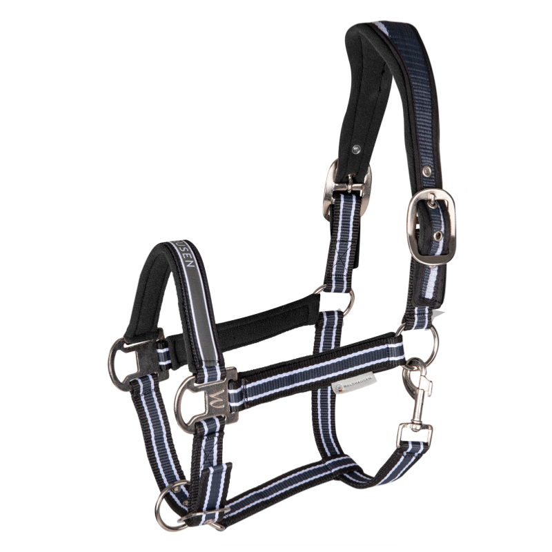 WALDHAUSEN - Licol synthétique doublé velours réglable ATHELTIC PONEY ROUGE/BEIGE