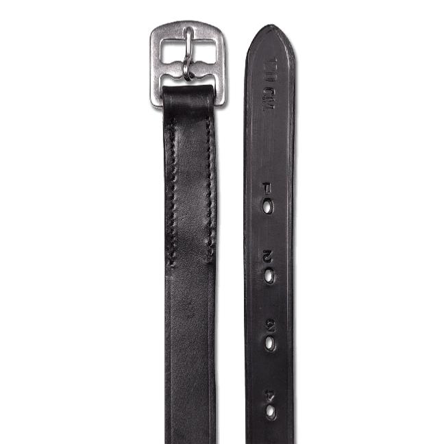 WALDHAUSEN - Étrivières en cuir largeur 25 MM STAR 130 CM NOIR
