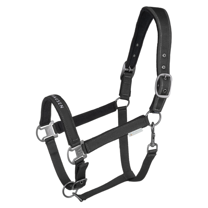 WALDHAUSEN - Licol synthétique doublé velours réglable ATHELTIC PONEY ROUGE/BEIGE