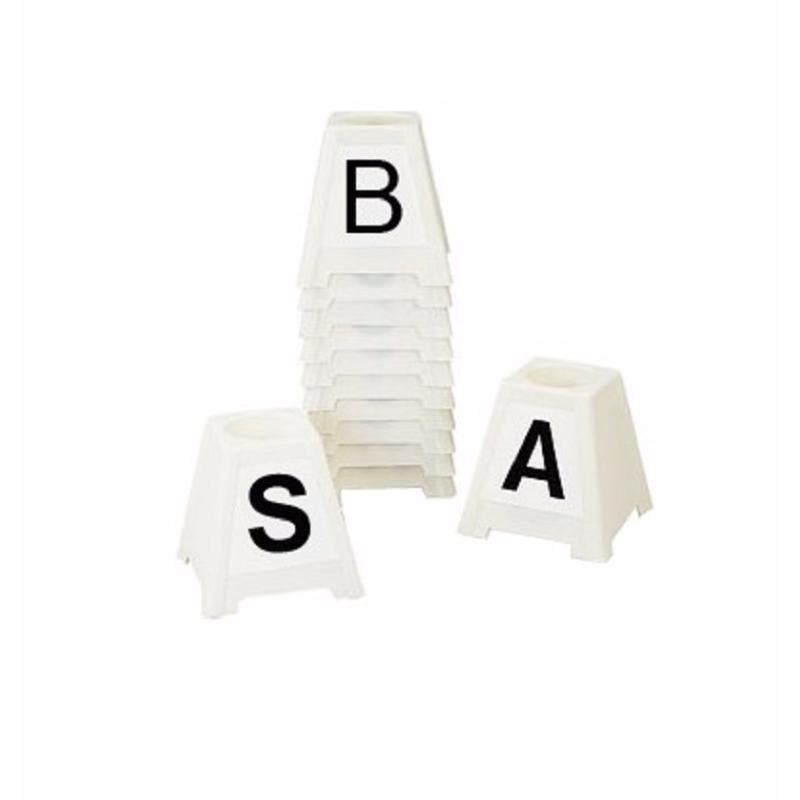 LA GEE - 12 Plots Carrés numérotés pour Parcours de Dressage ou Obstacle 12 Lettres dressage