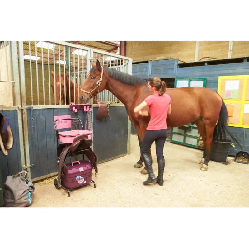 LA GEE - Servante d'Ecurie Porte Selle + Coffre BOX PRO XL ROUGE