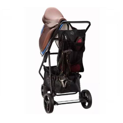 HORSE&TRAVEL - Chariot d'écurie trolley double selle pliant SADDLE SHERPA