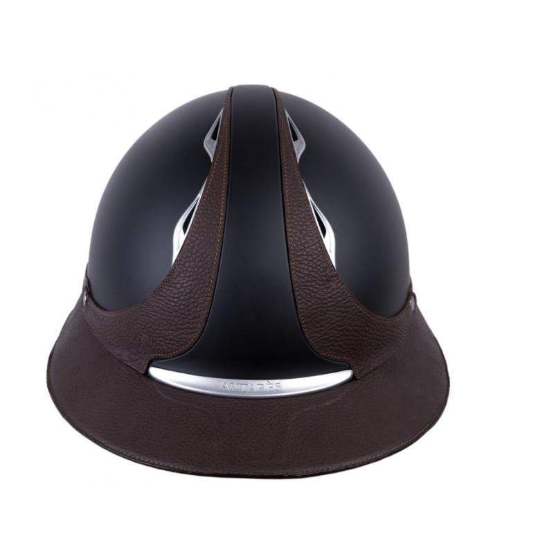 ANTARES - Casque REFERENCE noir cuir brun grande visière Eclipse 54 S BLACK/BROWN