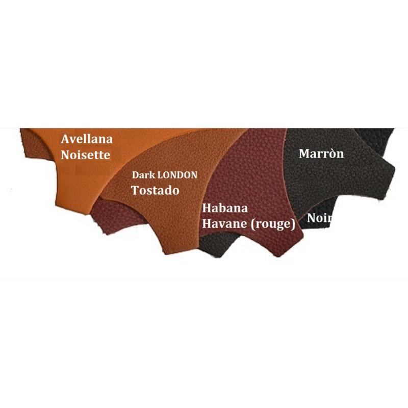 ZALDI - Étrivières à boucle extra plate en biothane  largeur 25 mm NOIR