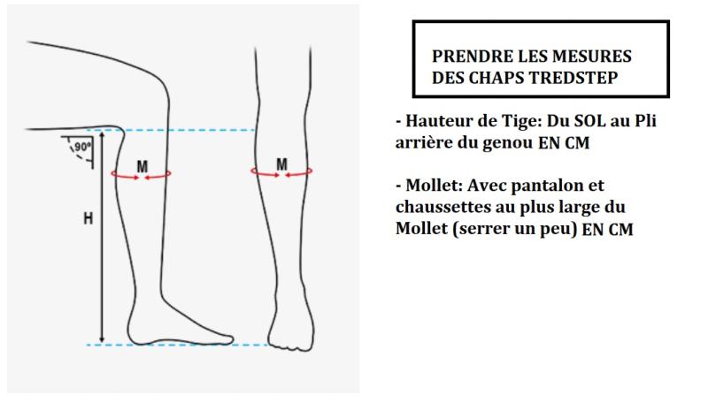 TREDSTEP - Mini Chaps Cuir Vachette et Néoprène MEDICI Air M30-H38 (12/15) NOIR