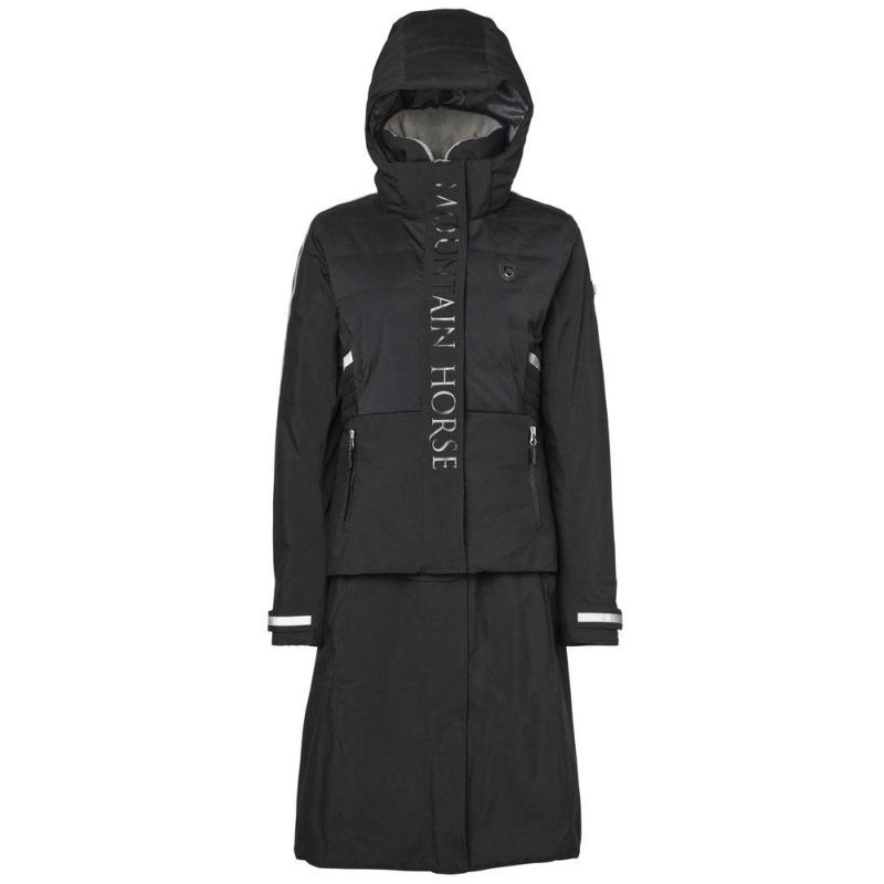 MOUNTAIN HORSE - Manteau Long et Veste Cavalier 2 en 1 EMBER NOIR