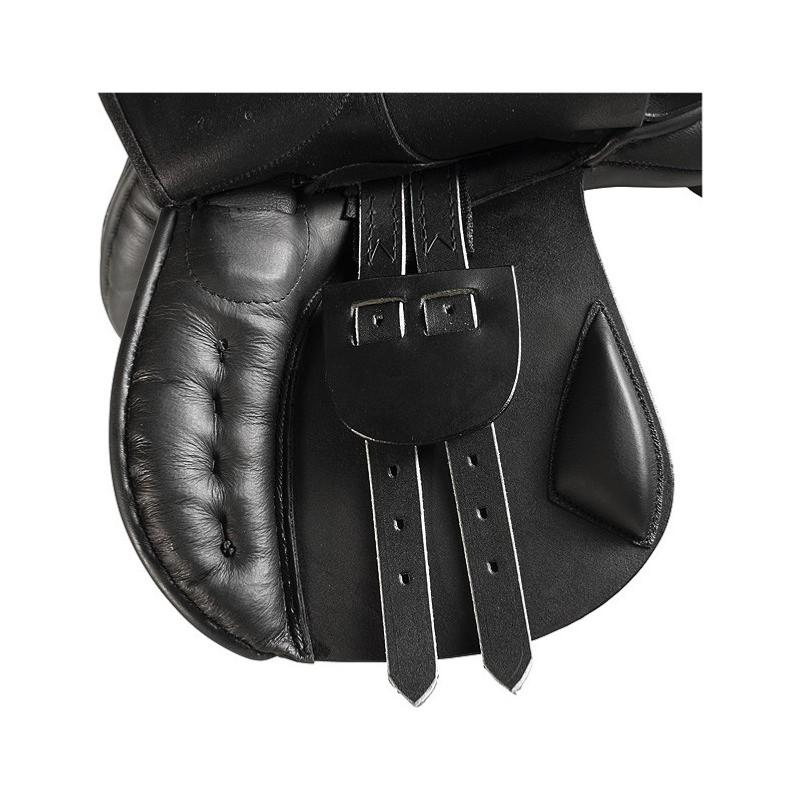 NORTON - Selle Éducative en cuir avec Poignée rigide 15 pouces/38 CM