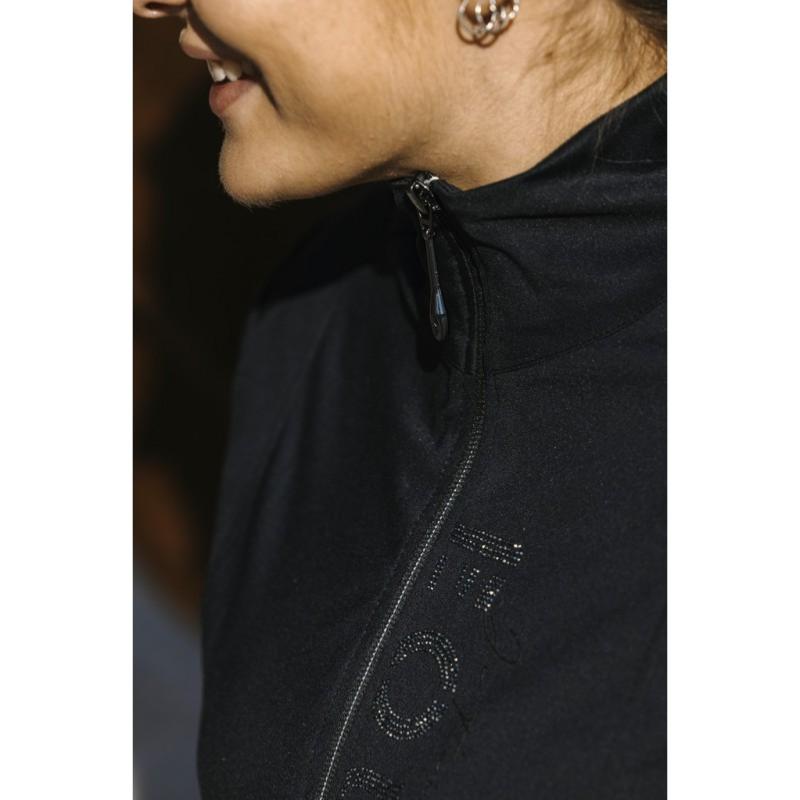 EQUITHEME - Veste Zippée Femme Quickdry avec strass CHARLENE XS FEMME