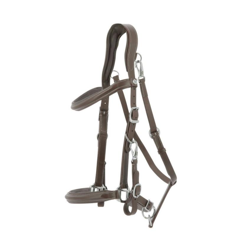 NORTON - Bridon Licol en Cuir pour la Randonnée TREKKING COB NOIR