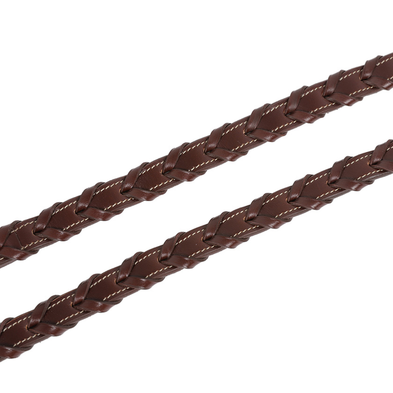 SIGNATURE SPORT by ANTARES - Rênes de Hunter 16 MM en Cuir Tressé