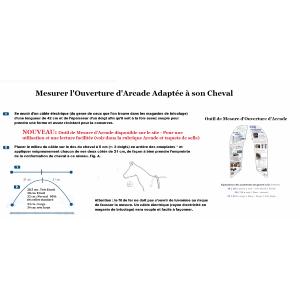 Outil de Mesure d'Ouverture d'Arcade pour Selle anglaise toutes marques