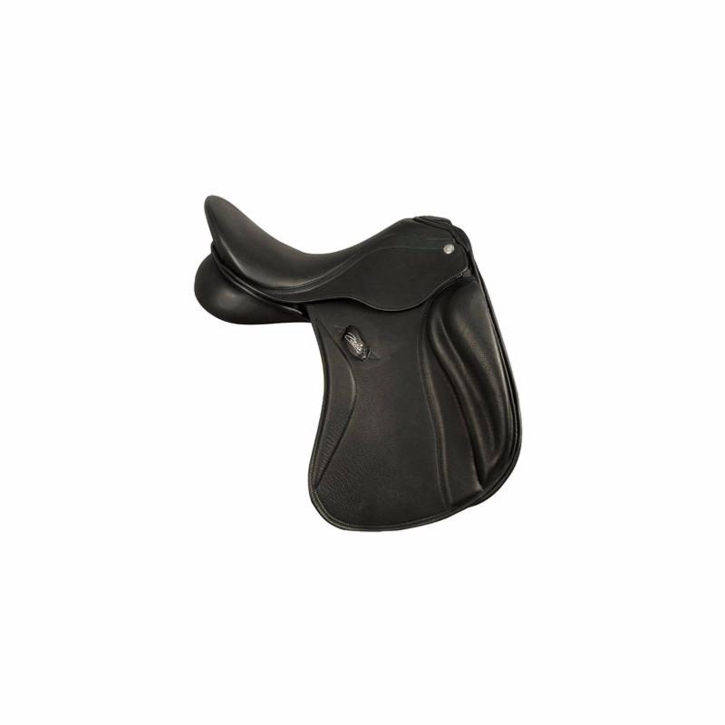 ZALDI  - Selle Dressage SANJORGE creuse ou semie creuse sur mesure 15.5 pouces NOIR