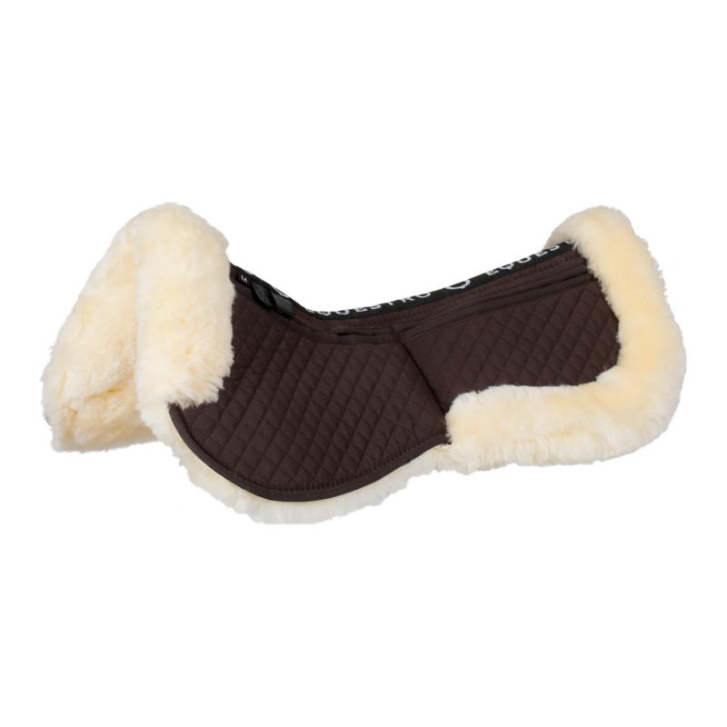 EQUESTRO - Amortisseur de Dos en Mouton à Poches et Bord Mouton NOIR mouton NOIR