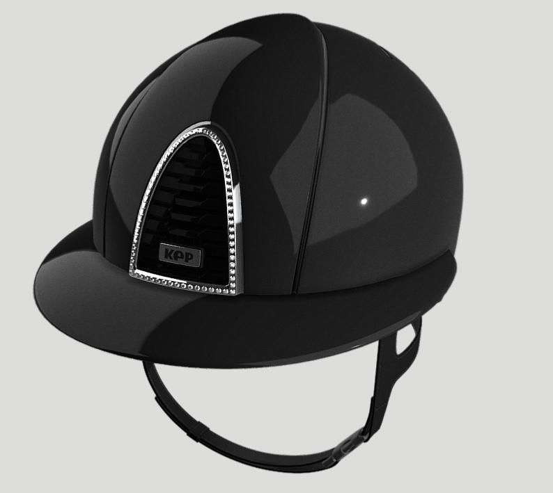 KEP ITALIA -  Casque équitation Cromo 2.0 Shine BOLOGNA Black EDITION LIMITEE TAILLE 51 CM