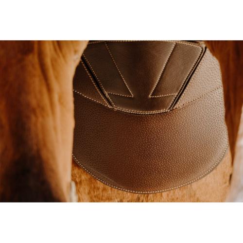 NORTON - Bavette à mousqueton central en cuir élastiques triples PRO MAGNET