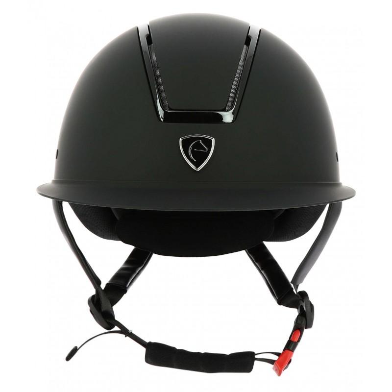 EQUITHÈME - Casque équitation en ABS avec visière large  GLINT MAT