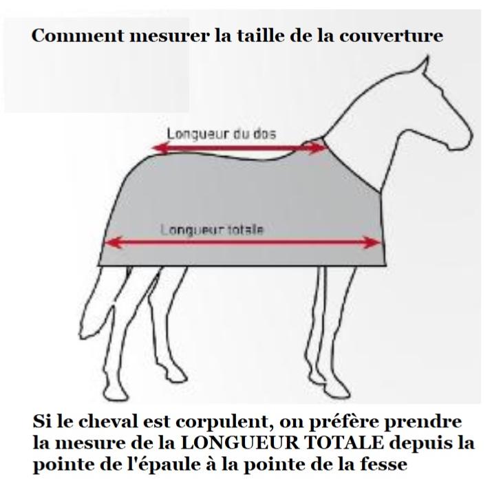 RIDING WORLD - Couverture d’écurie matelassée 300G PREMIER PRIX 80 CM/4'0/123 CM