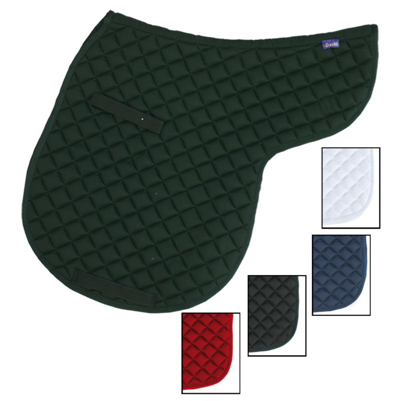 Tapis de Selle Hunter Découpe Forme Selle en coton NOIR