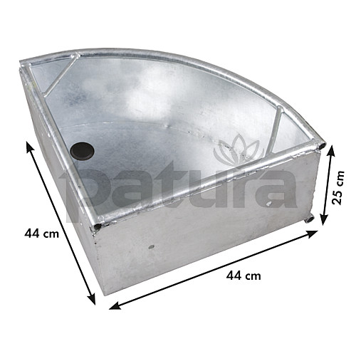 PATURA - Mangeoire d’Angle chevaux en acier galvanisé