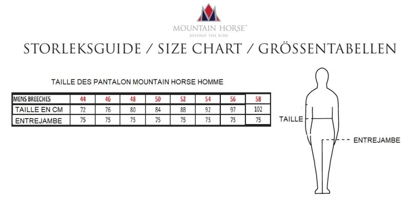 MOUNTAIN HORSE - Pantalon JODHPUR Homme Fond de Peau BALDUR