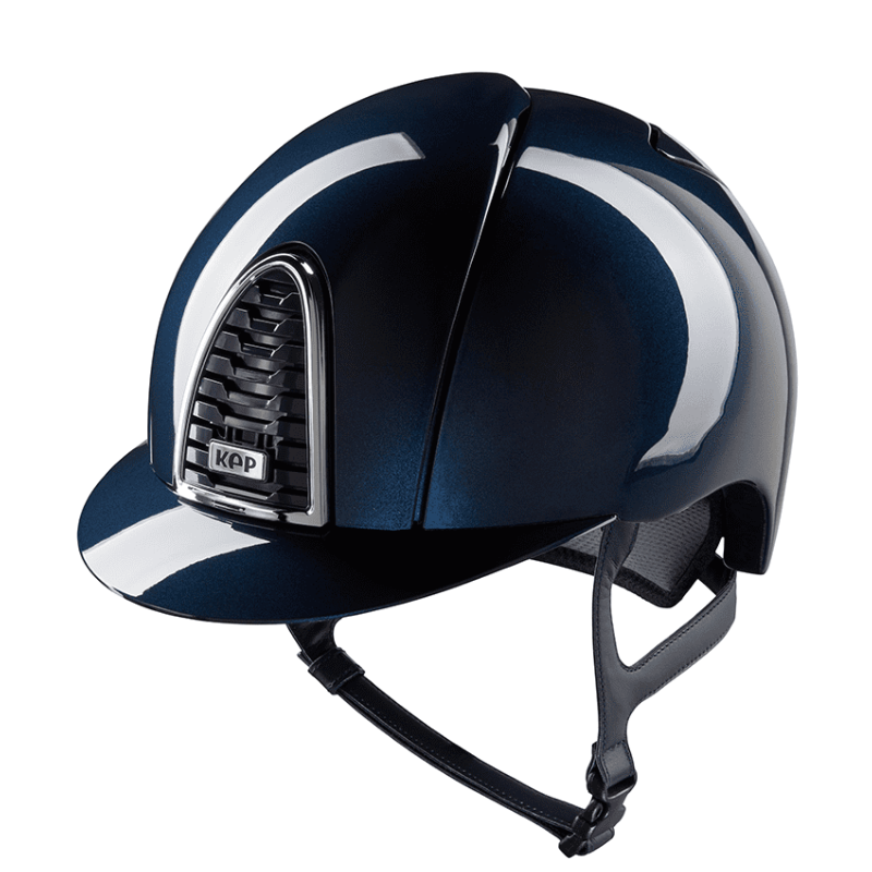 KEP ITALIA -  Casque équitation Cromo 2.0 Shine noir Visière standard NOIR TAILLE 51 CM