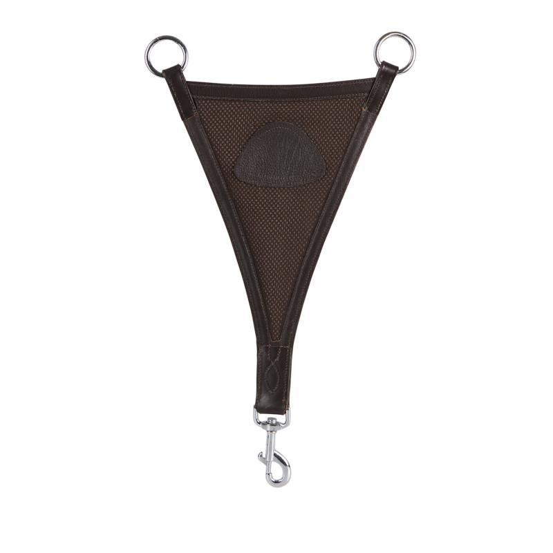 ACAVALLO - Fourche Triangle en Toile pour Collier de Chasse NOIR